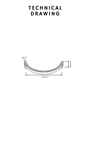 Assos Drawer Handle Chrome-160 mm