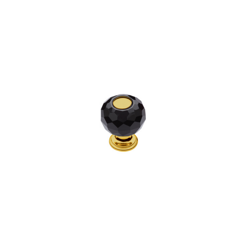 Bebek Cabinet Handle Black Crystal