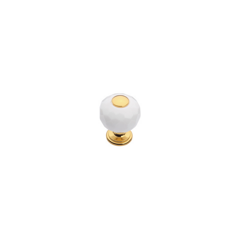 Bebek Cabinet Handle White Crystal