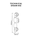 Bebek Pull Handle - Transparent Crystal