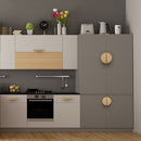 Striped Half Moon Handle