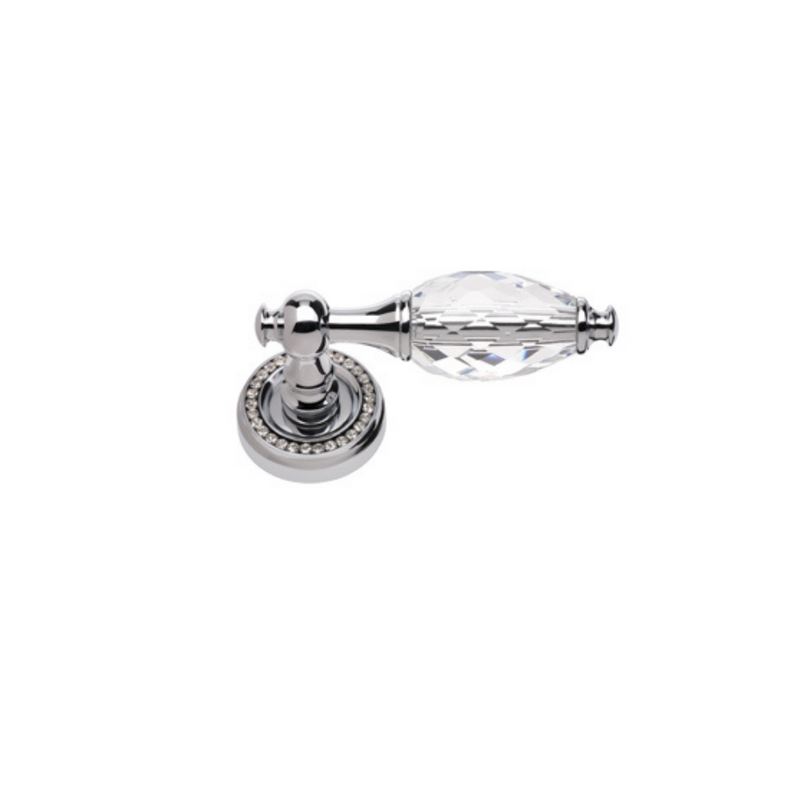 Bebek Swarovski Rosette Door Handle Transparent Crystal